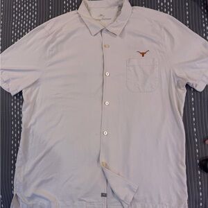 Tommy Bahama Light Pink Short-Sleeve Button-Down Shirt with Embroidered Logo